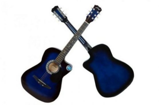 Jixing Acoustic 6 String Blue Guitar